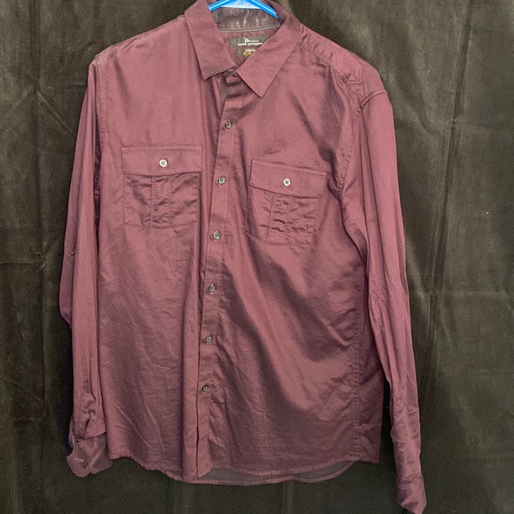 Marc Anthony Burgundy Button Down